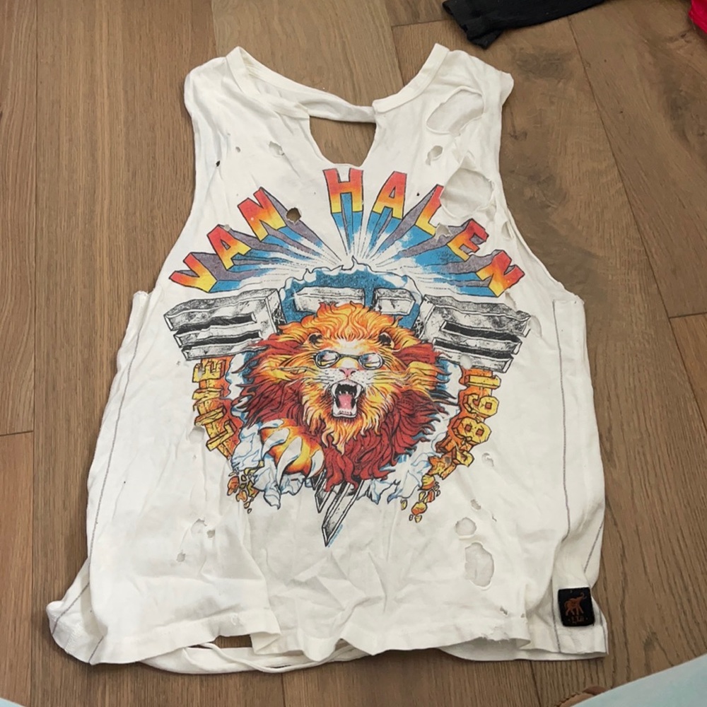 COPY - Vintage Van Halen distressed tank top